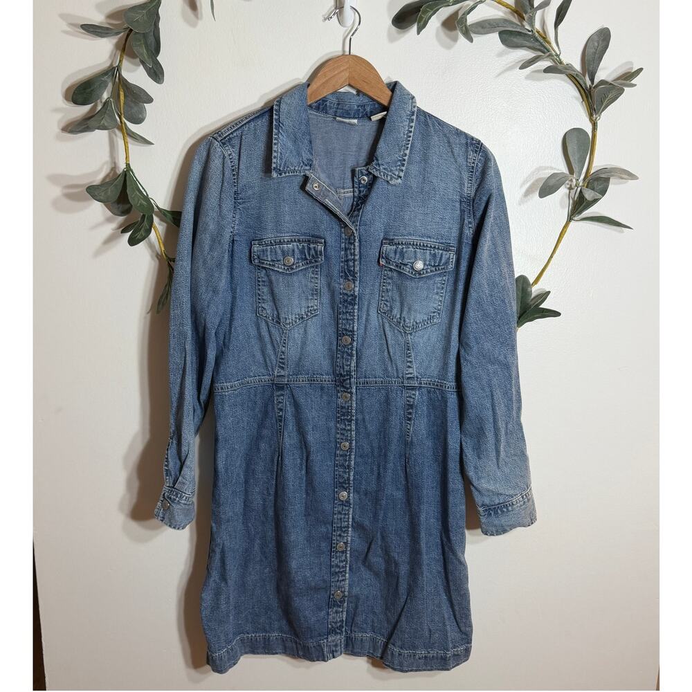 Levi's Denim Long Sleeve Dress